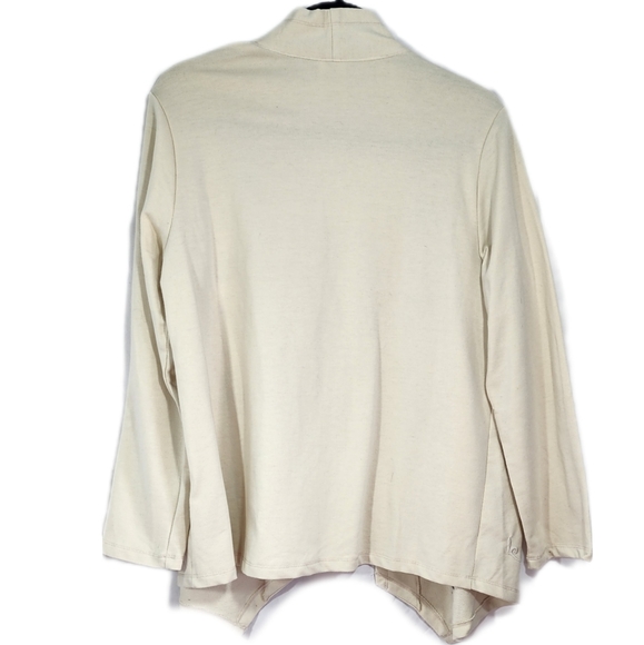 Blair Women's Sweater Cardigan Small Cream Cardinal Floral Embroidery - Picture 2 of 4